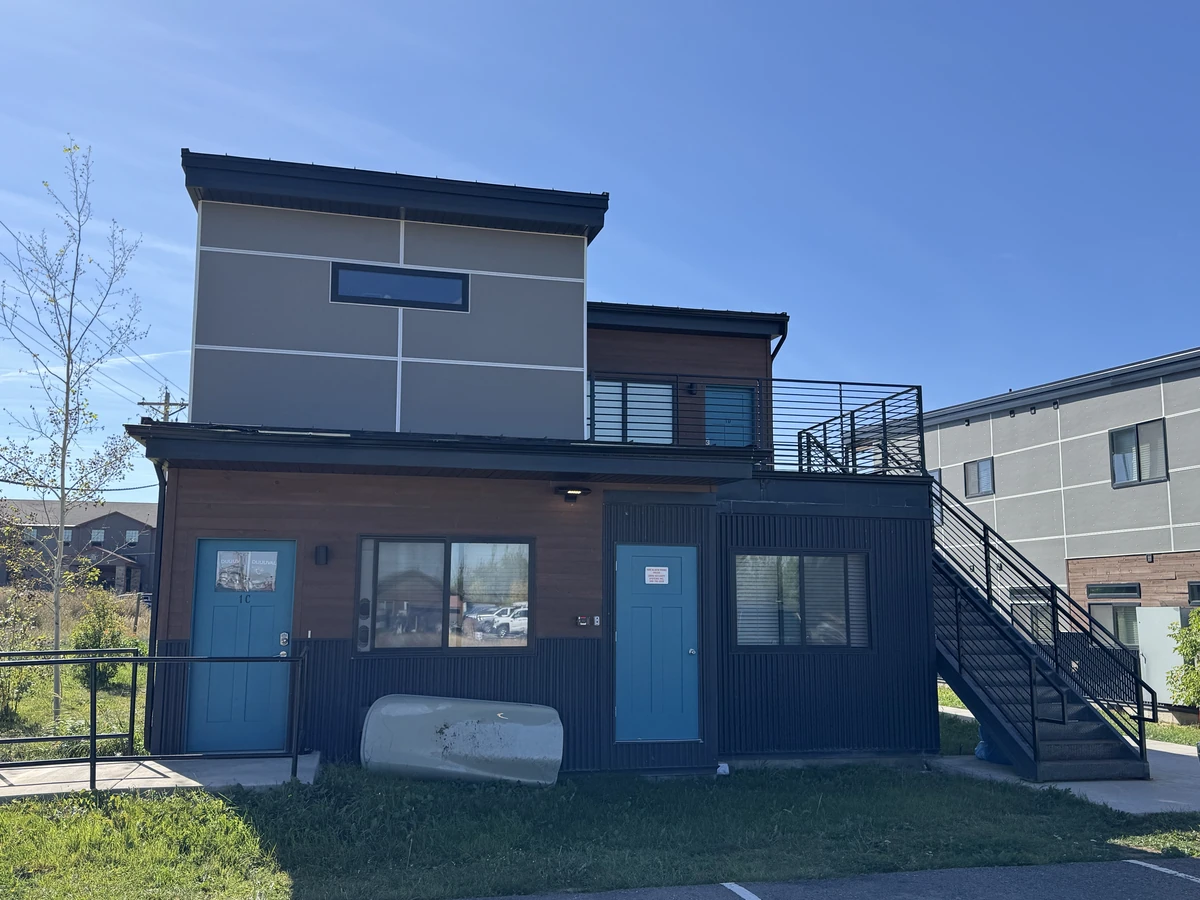 Finished two-story Westley buildings at Westgroup employee housing in Victor, Idaho