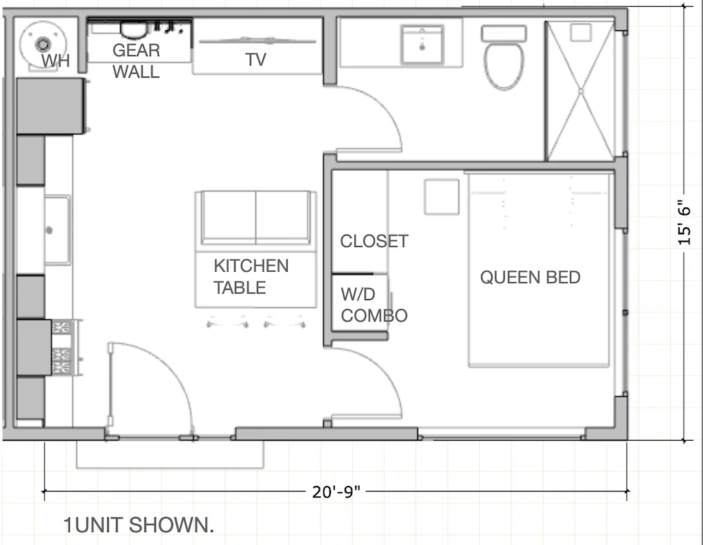 Dakota floor plan for one of its three units